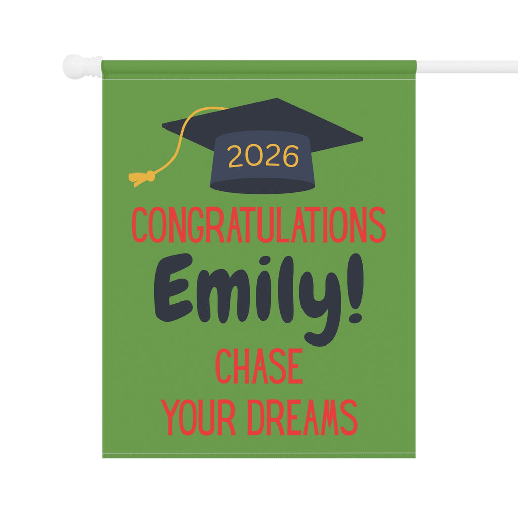 Graduation Garden Flag