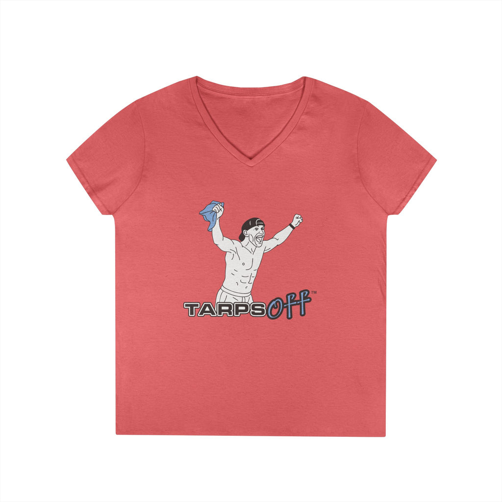Tarps Off Ladies' V-Neck T-Shirt