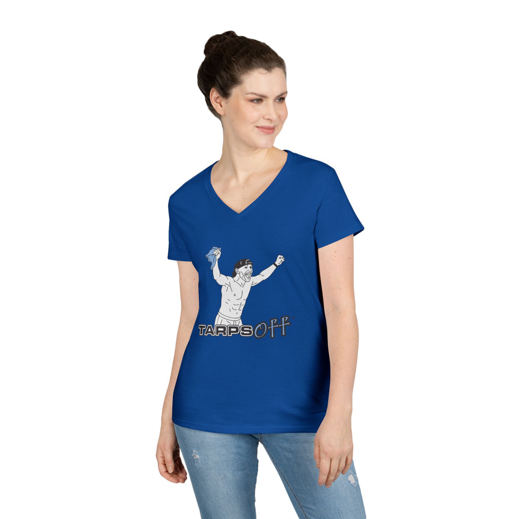 Tarps Off Ladies' V-Neck T-Shirt