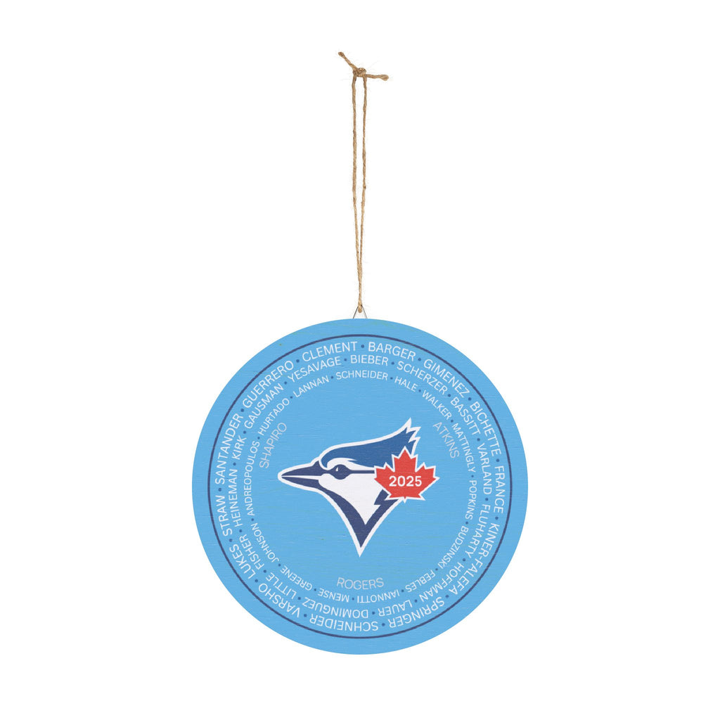 2025 Blue Jays Post-Season Roster Wood Sign