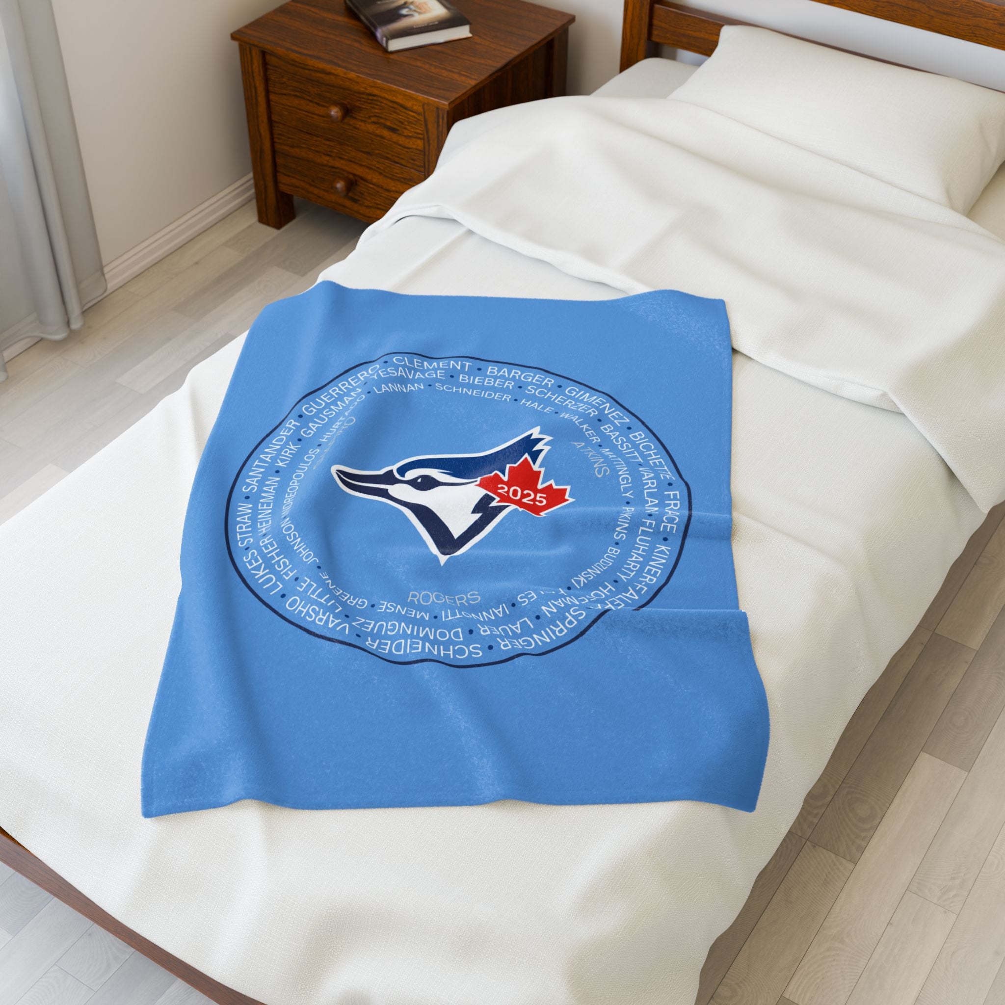 2025 Toronto Blue Jays Post-Season Roster Plush Blanket