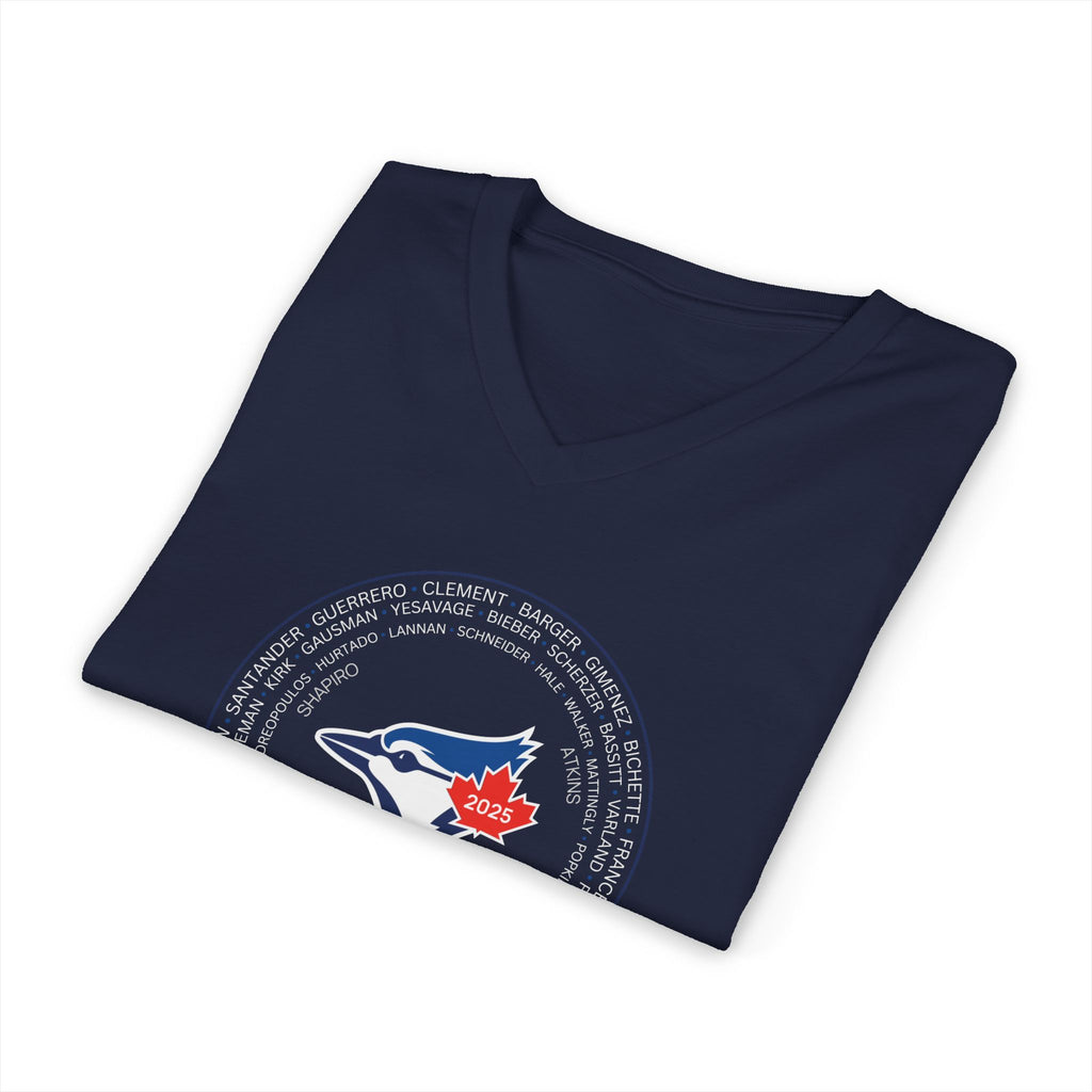 2025 Toronto Blue Jays Post-Season Roster V-Neck T-Shirt