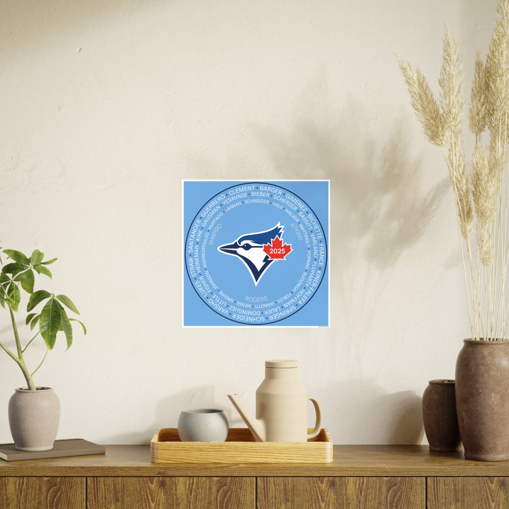 Toronto Blue Jays 2025 Post Season Roster Photo Art Poster