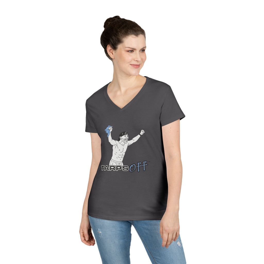 Tarps Off Ladies' V-Neck T-Shirt