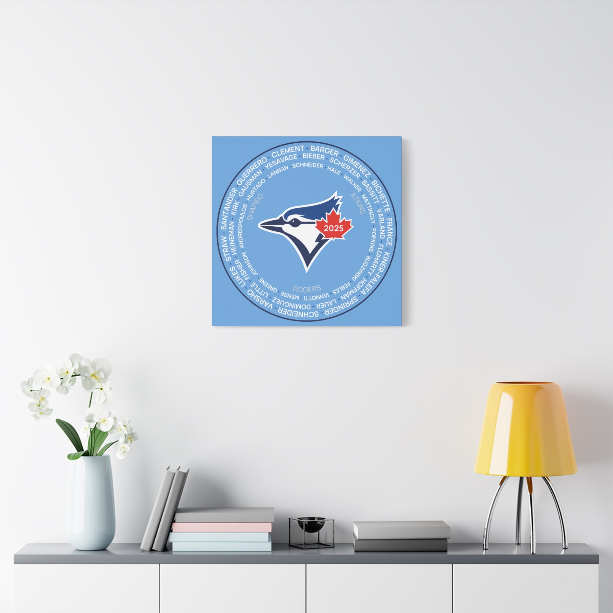 2025 Toronto Blue Jays Post Season Roster Canvas Print