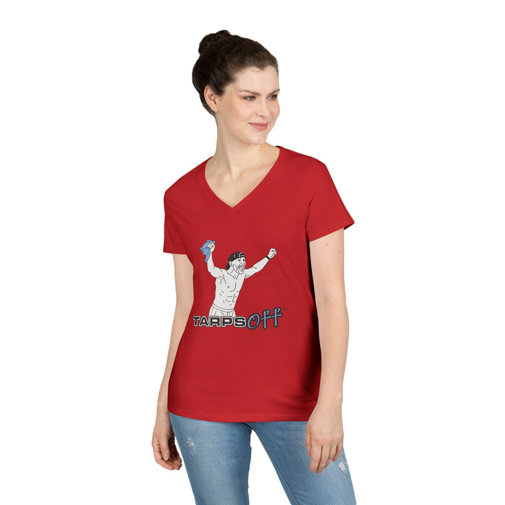 Tarps Off Ladies' V-Neck T-Shirt