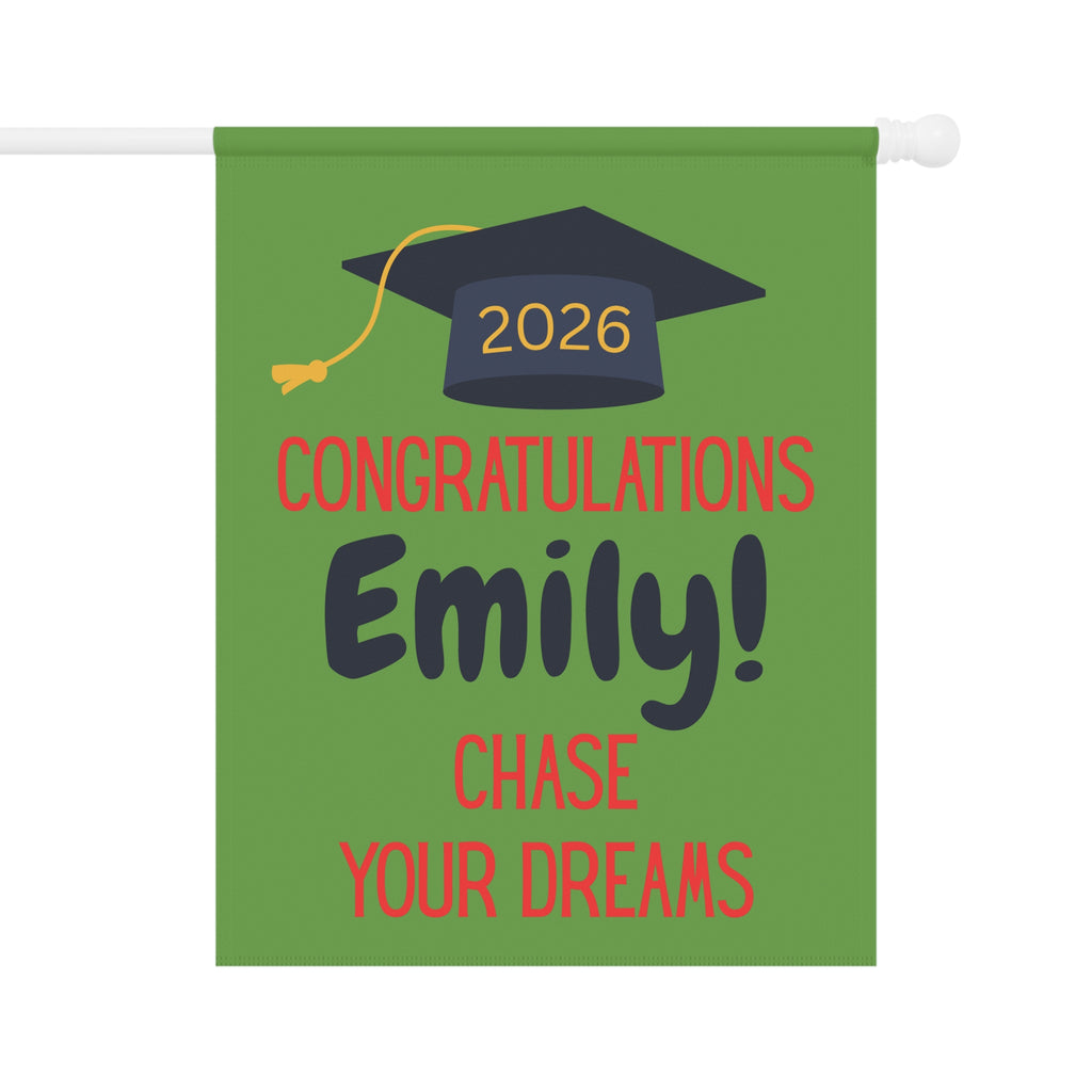 Graduation Garden Flag