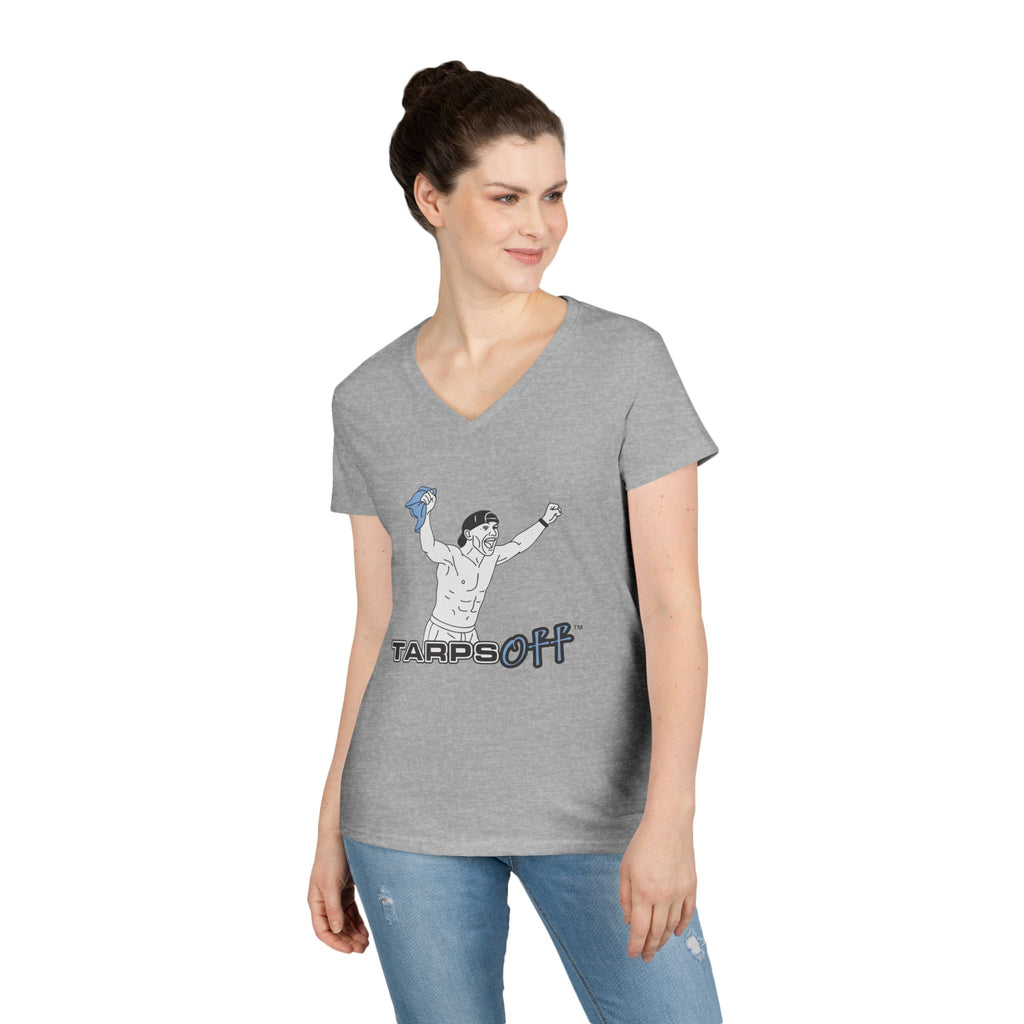 Tarps Off Ladies' V-Neck T-Shirt