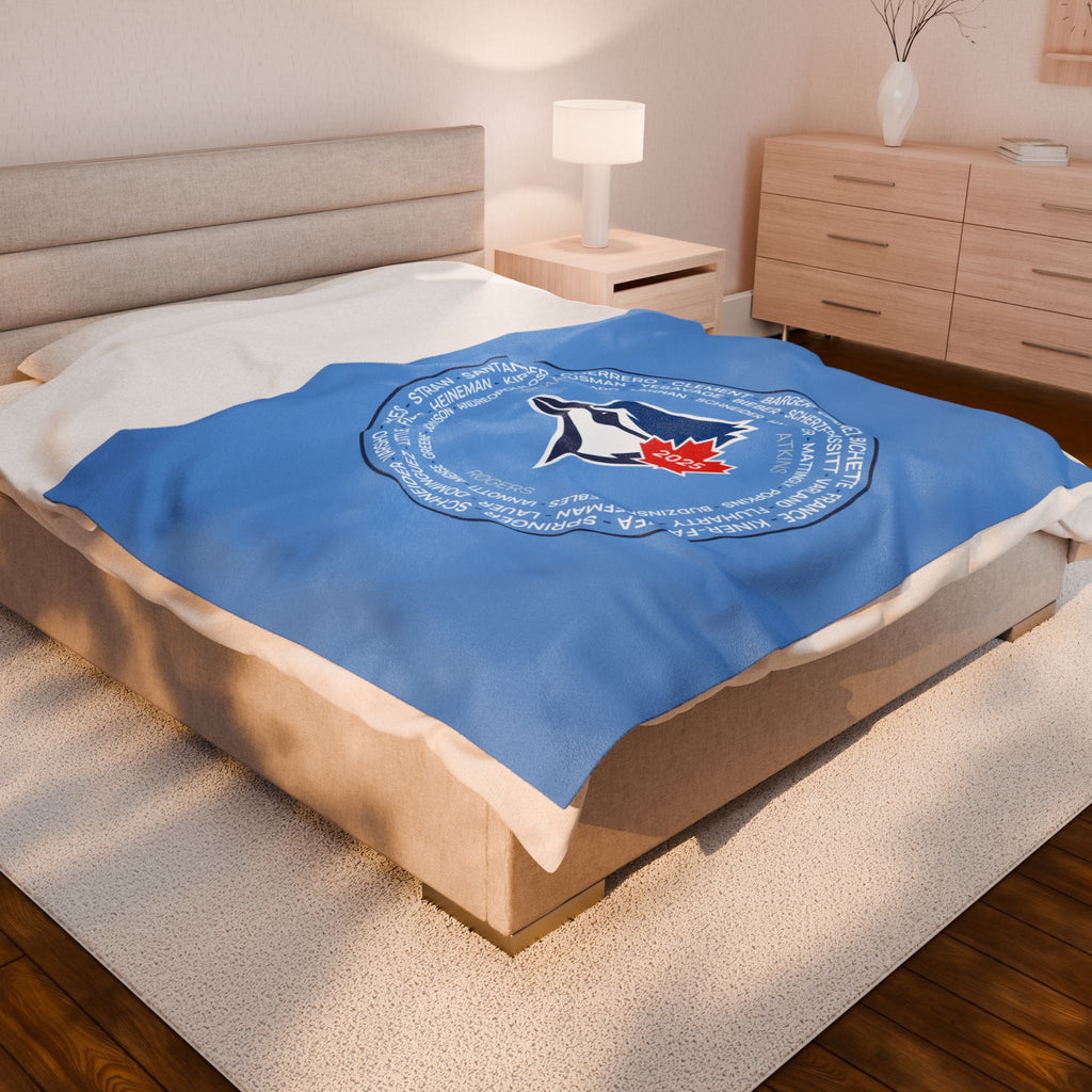2025 Toronto Blue Jays Post-Season Roster Plush Blanket
