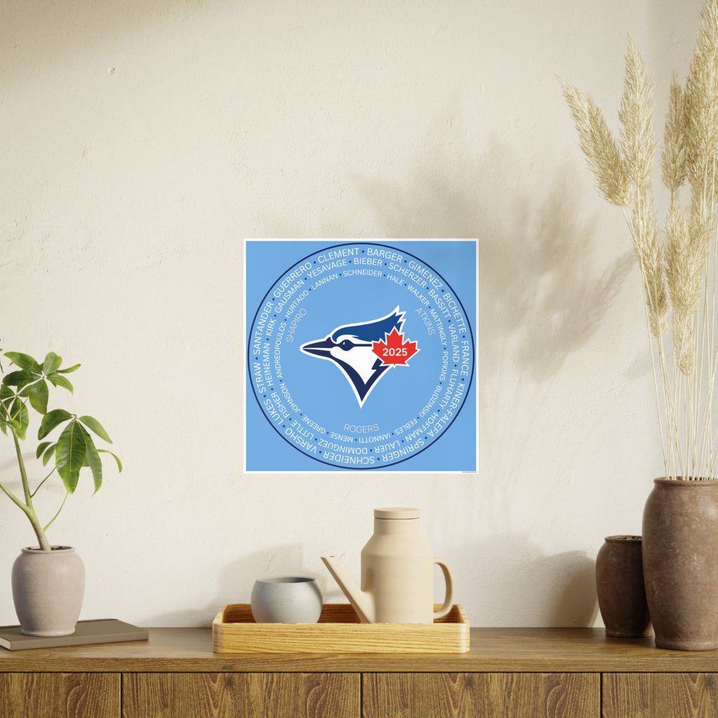 Toronto Blue Jays 2025 Post Season Roster Photo Art Poster