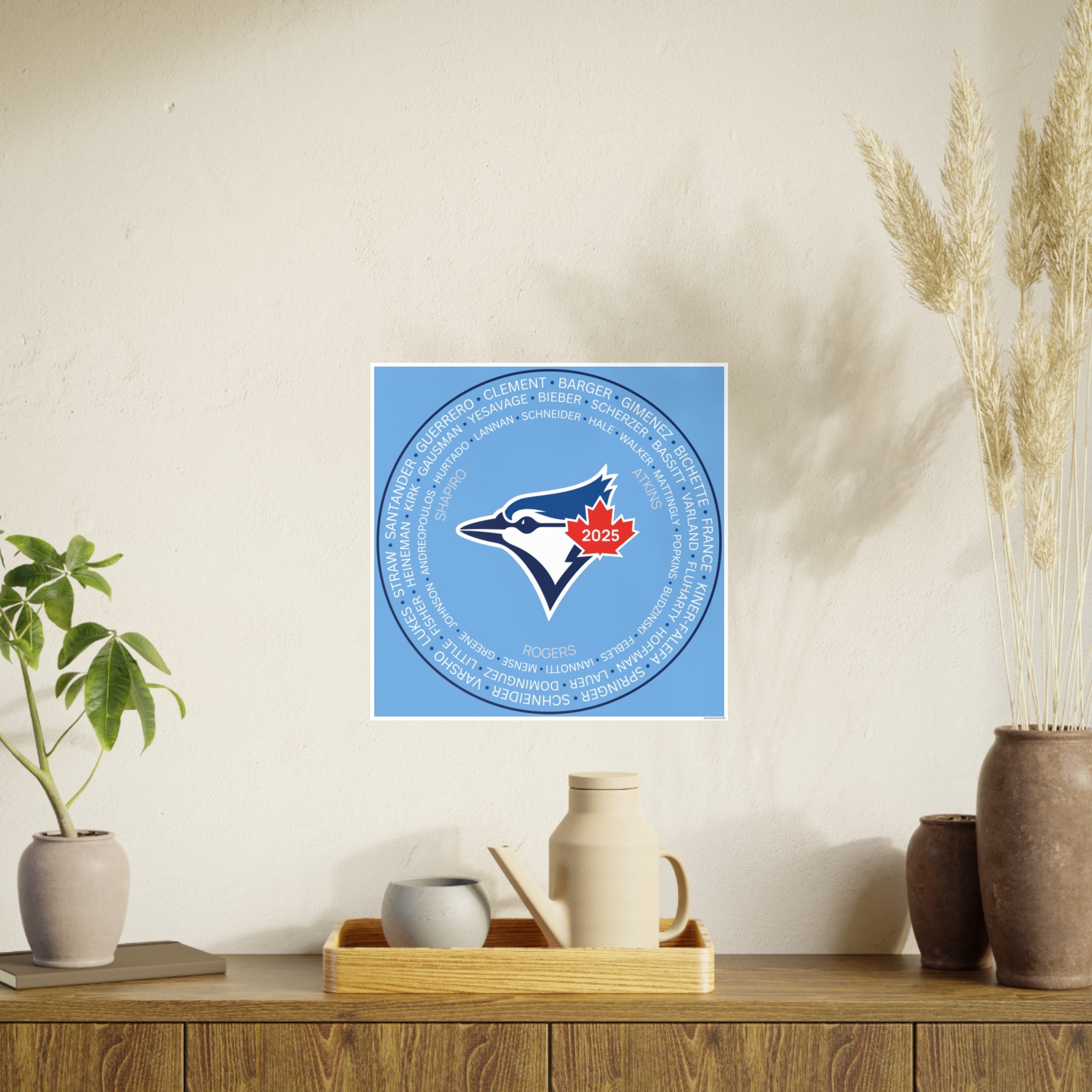 Toronto Blue Jays 2025 Post Season Roster Photo Art Poster