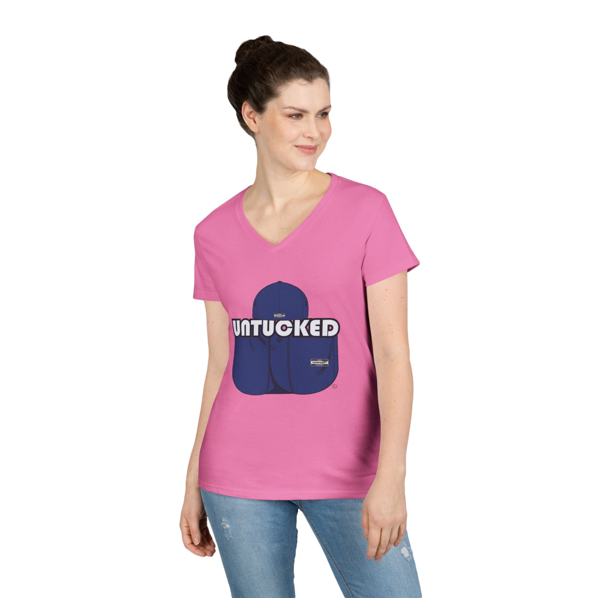Untucked Ladies' V-Neck T-Shirt
