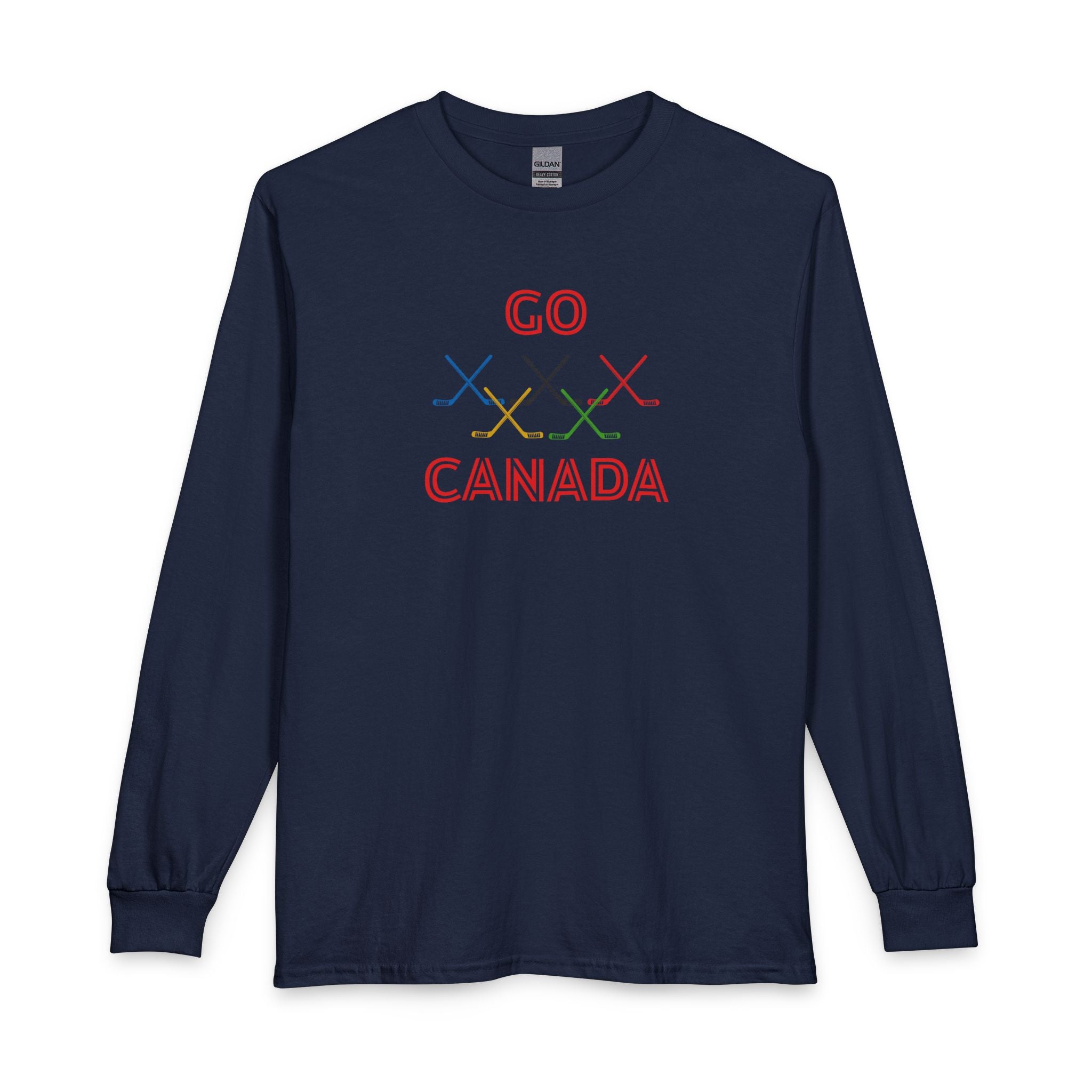 Canada Stick Rings Long Sleeve T-Shirt