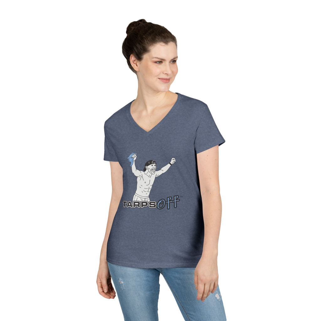 Tarps Off Ladies' V-Neck T-Shirt