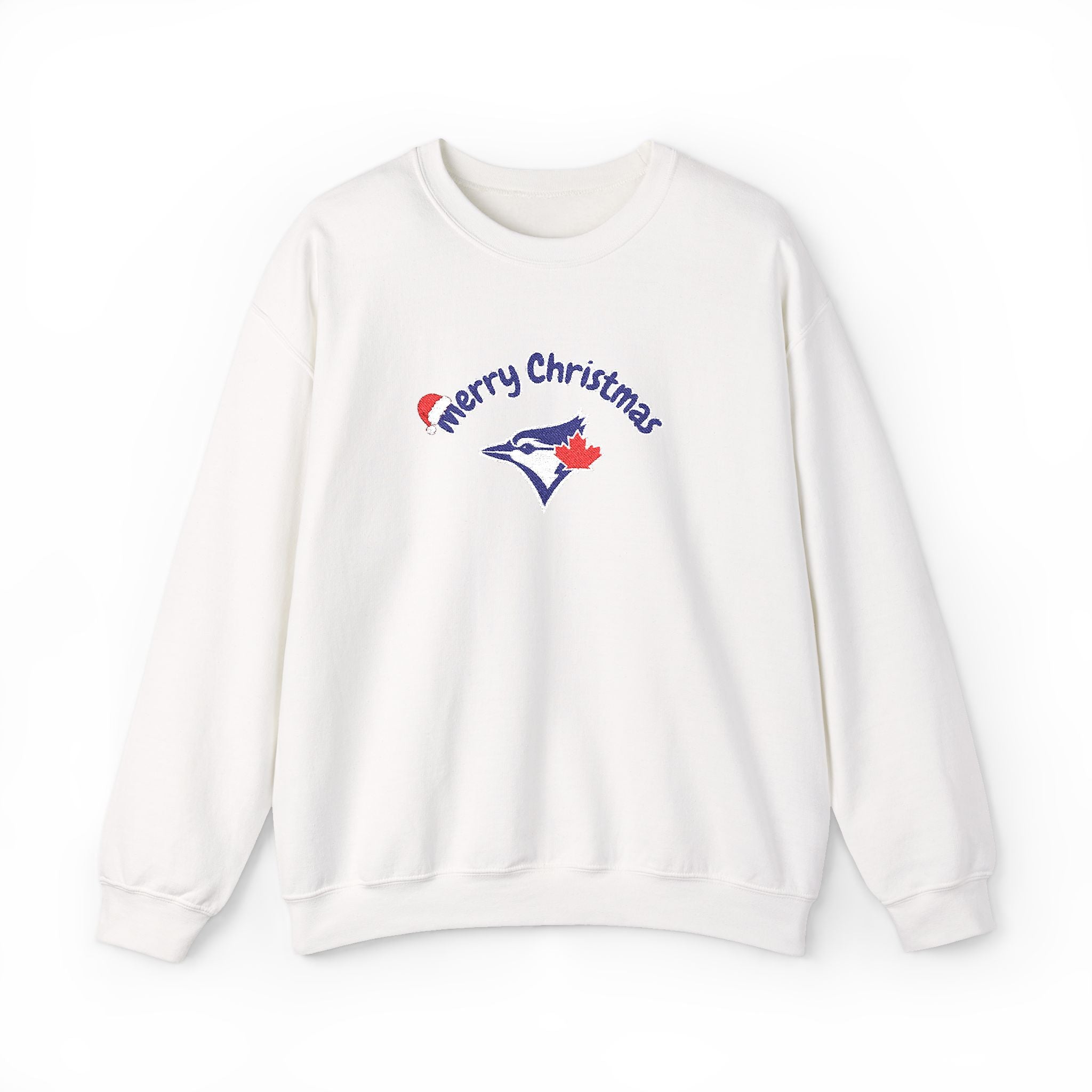 Merry Christmas Blue Jays Embroidered Sweatshirt