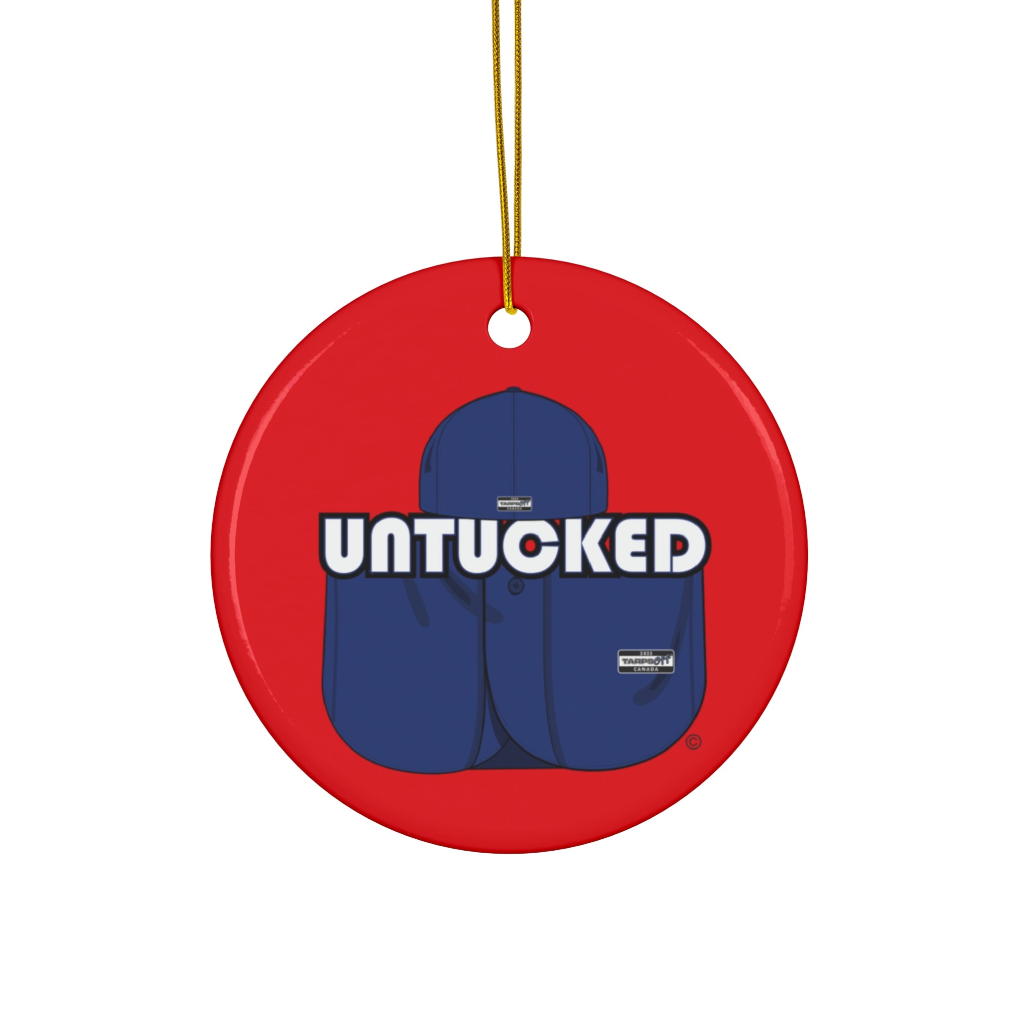 Untucked Ceramic Ornament