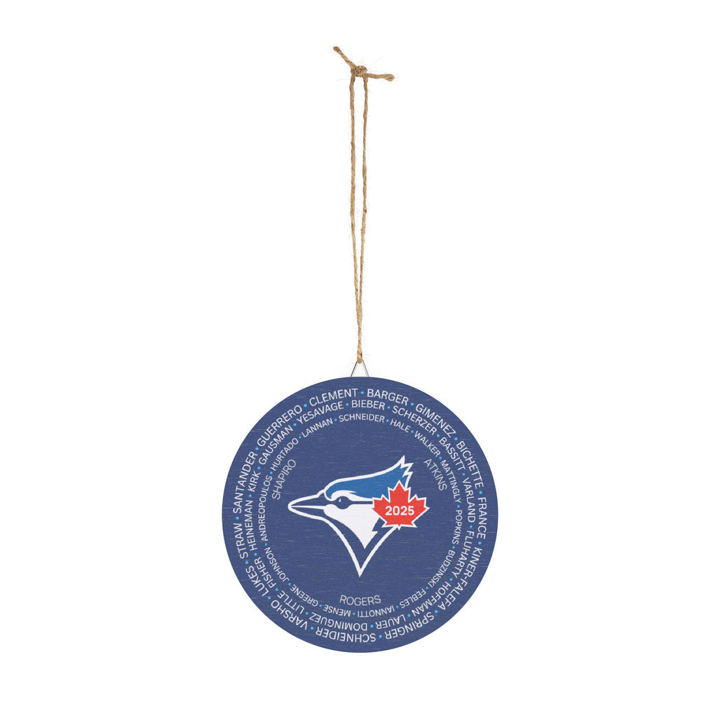 2025 Blue Jays Post-Season Roster Wood Sign Dark Blue