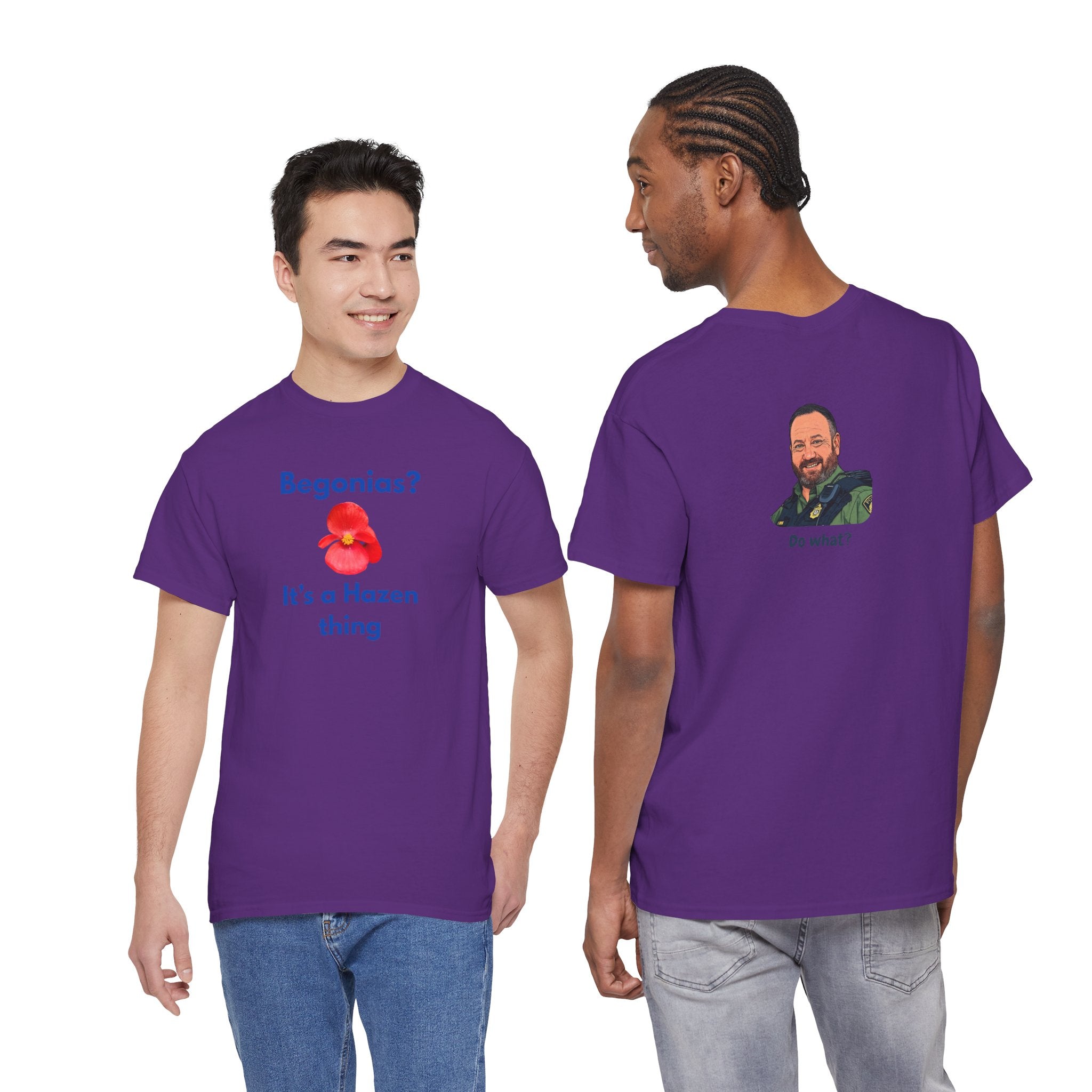 Chief Bradley Taylor Begonias? Front/Back T‑Shirt