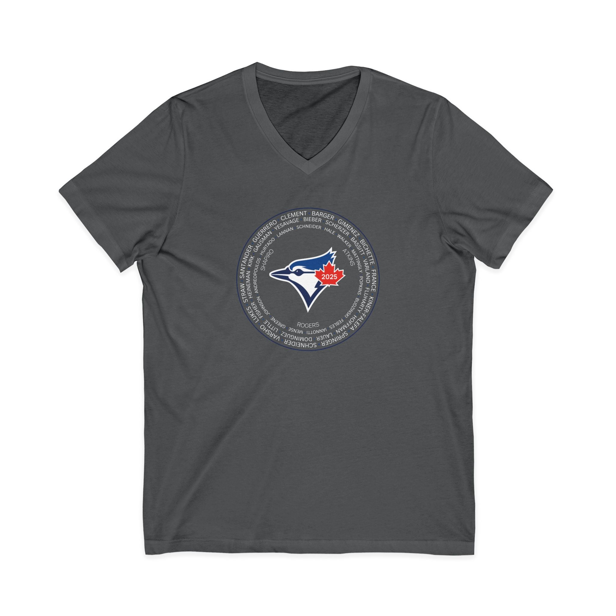2025 Toronto Blue Jays Post-Season Roster V-Neck T-Shirt