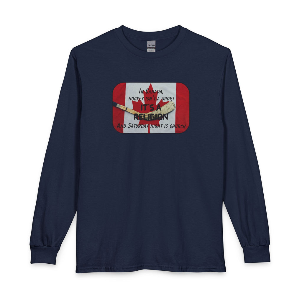 Canada Hockey Religion Long Sleeve T-Shirt