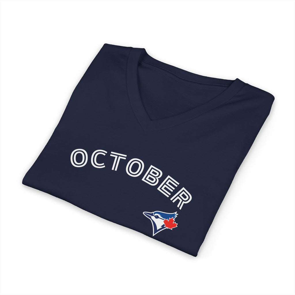 Toronto Blue Jays Arched October Starts in March V‑Neck T-Shirt