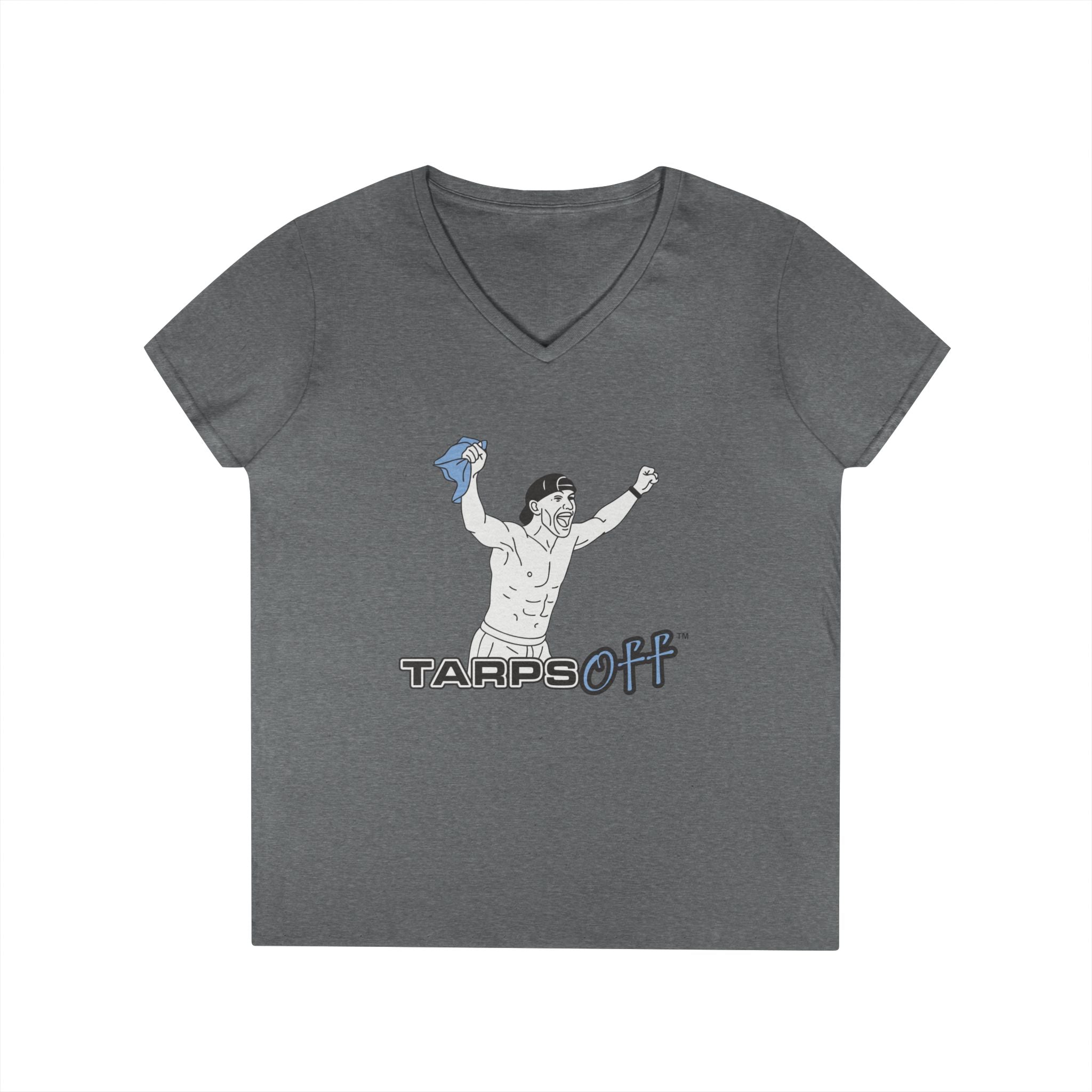 Tarps Off Ladies' V-Neck T-Shirt