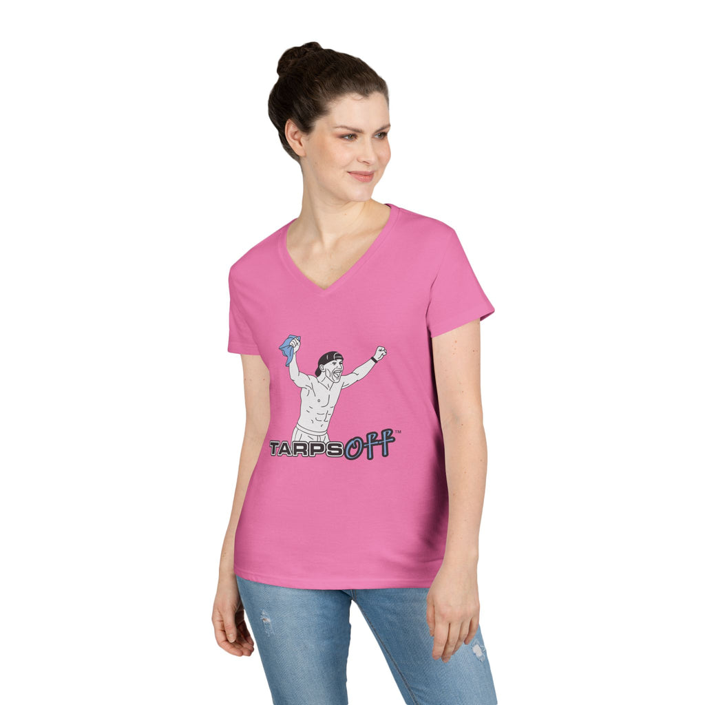 Tarps Off Ladies' V-Neck T-Shirt