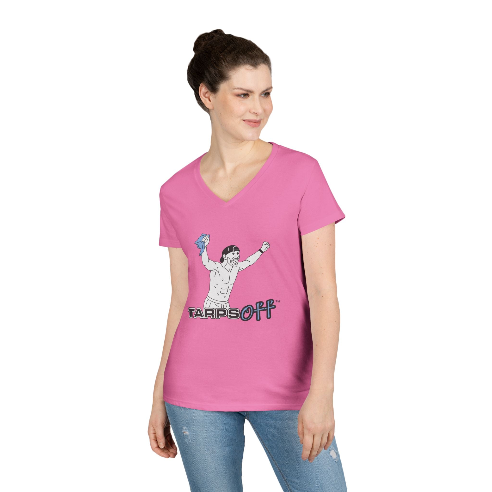 Tarps Off Ladies' V-Neck T-Shirt