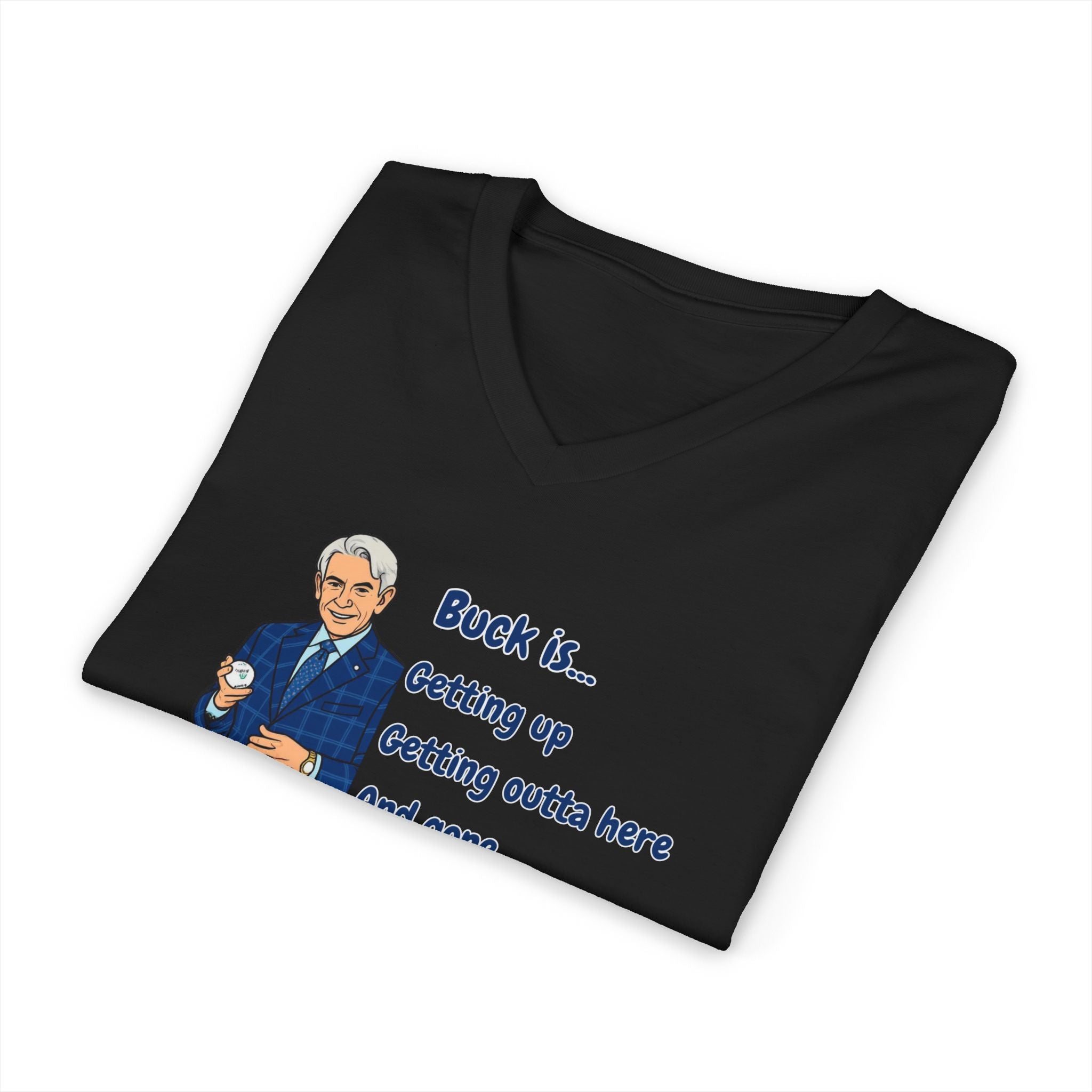 Buck Martinez Outta Here V-Neck T-Shirt