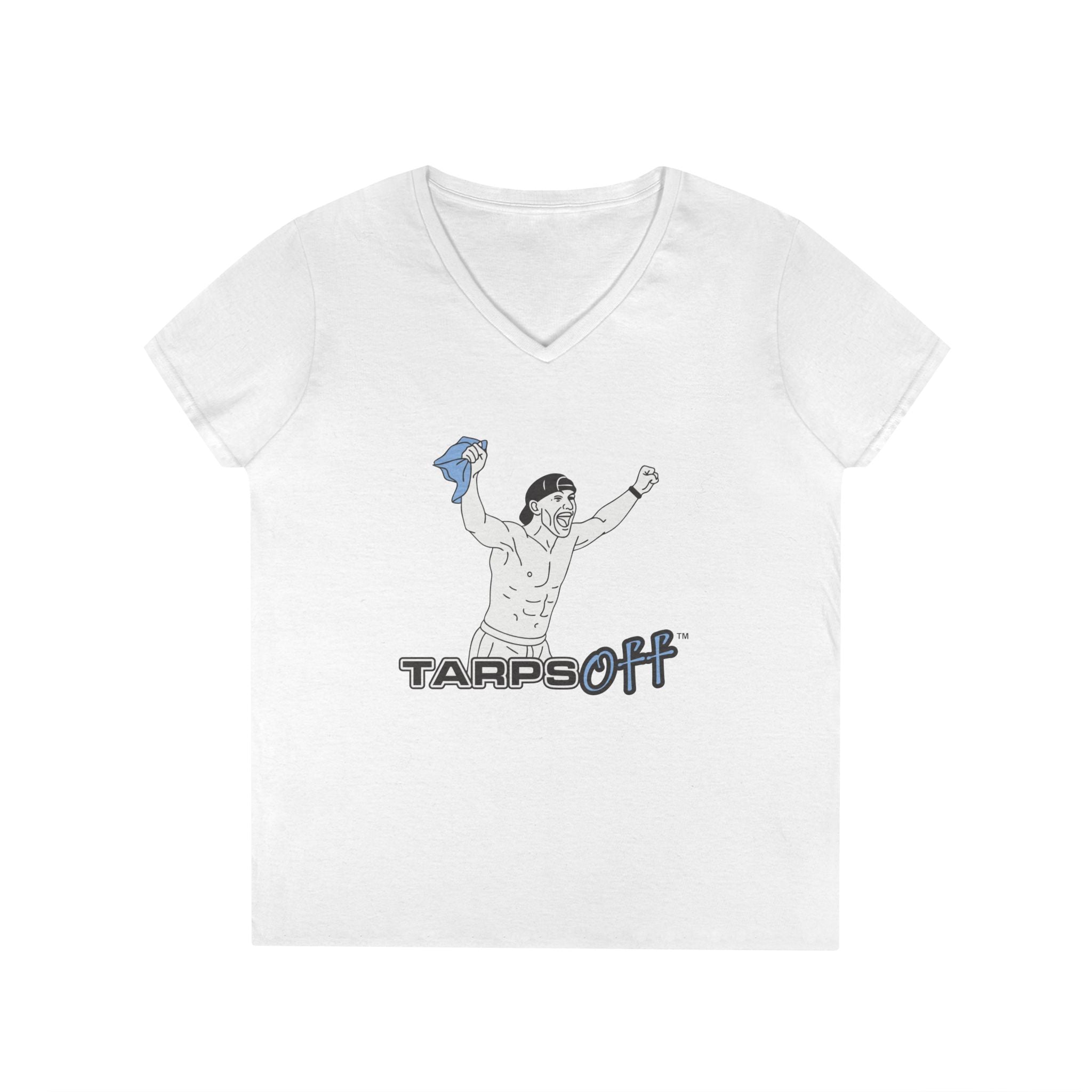 Tarps Off Ladies' V-Neck T-Shirt