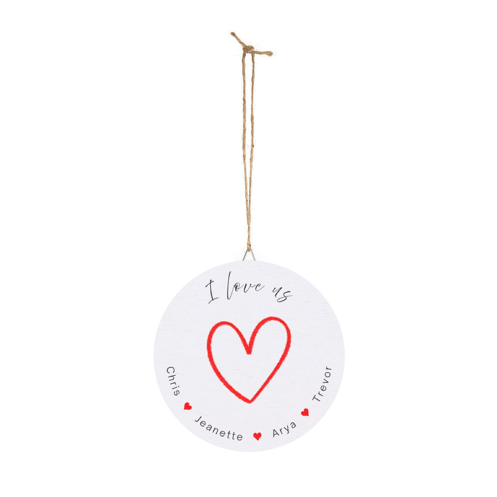 I Love Us - Customizable Wood Sign