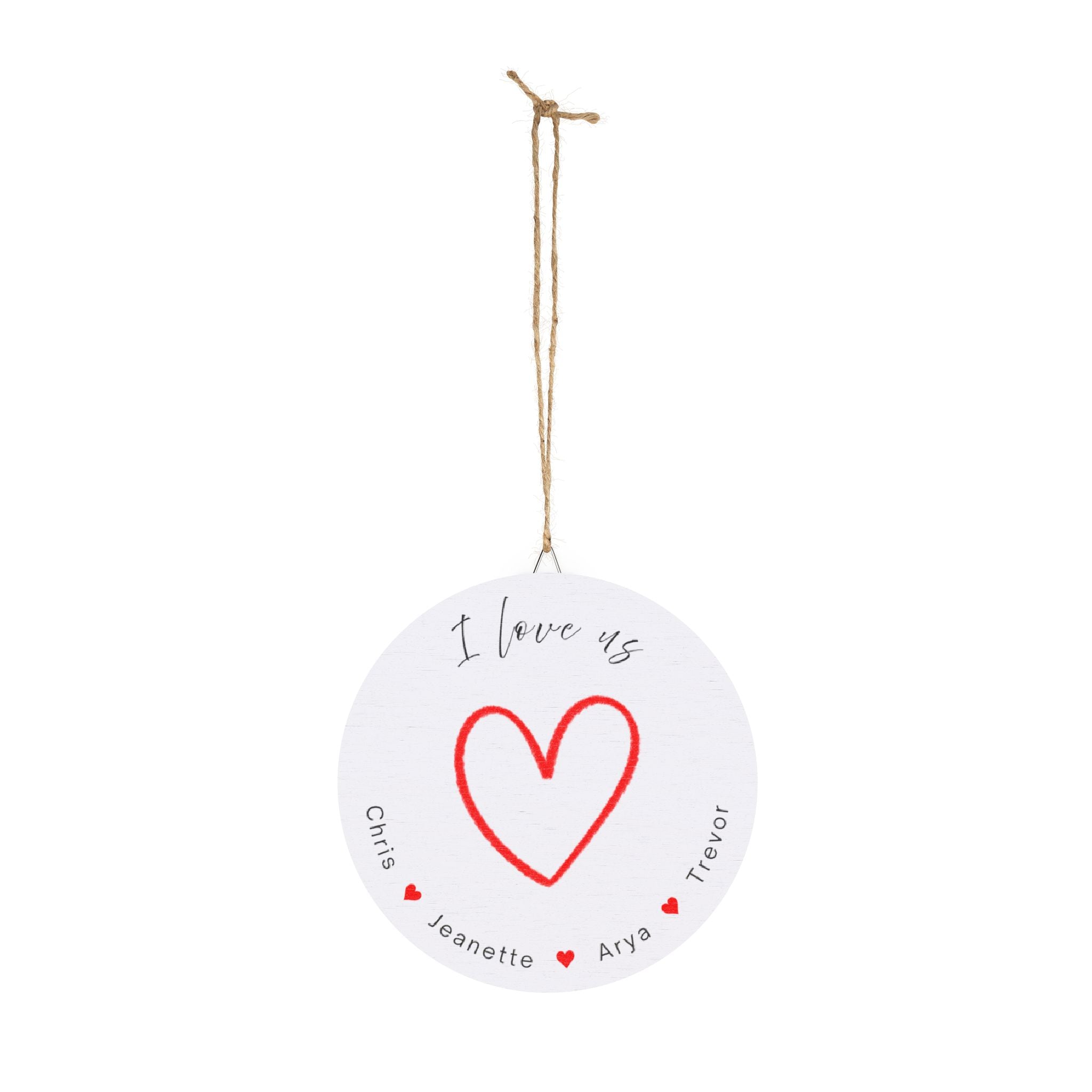 I Love Us - Customizable Wood Sign