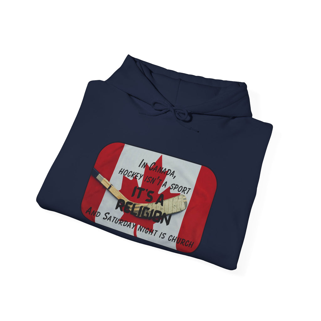 Canada Hockey Religion Hoodie