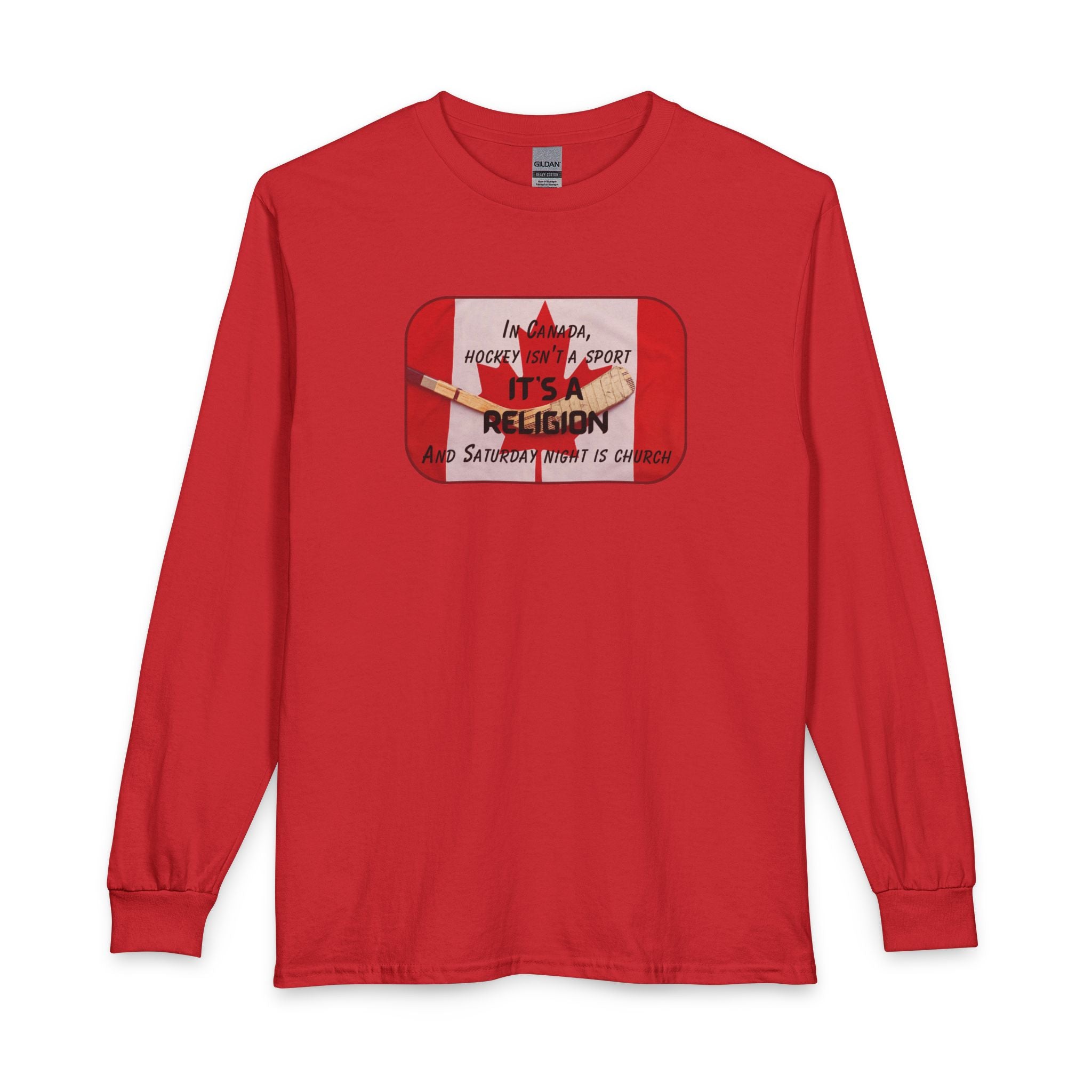 Canada Hockey Religion Long Sleeve T-Shirt