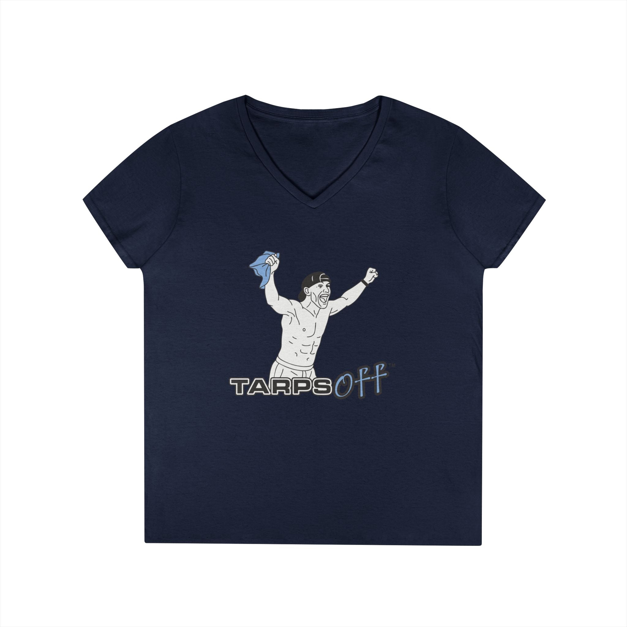 Tarps Off Ladies' V-Neck T-Shirt