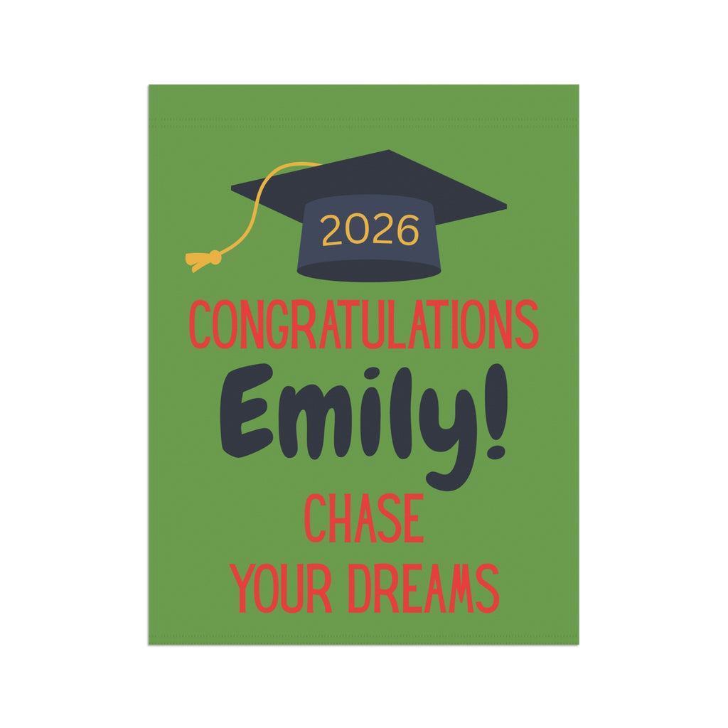 Graduation Garden Flag