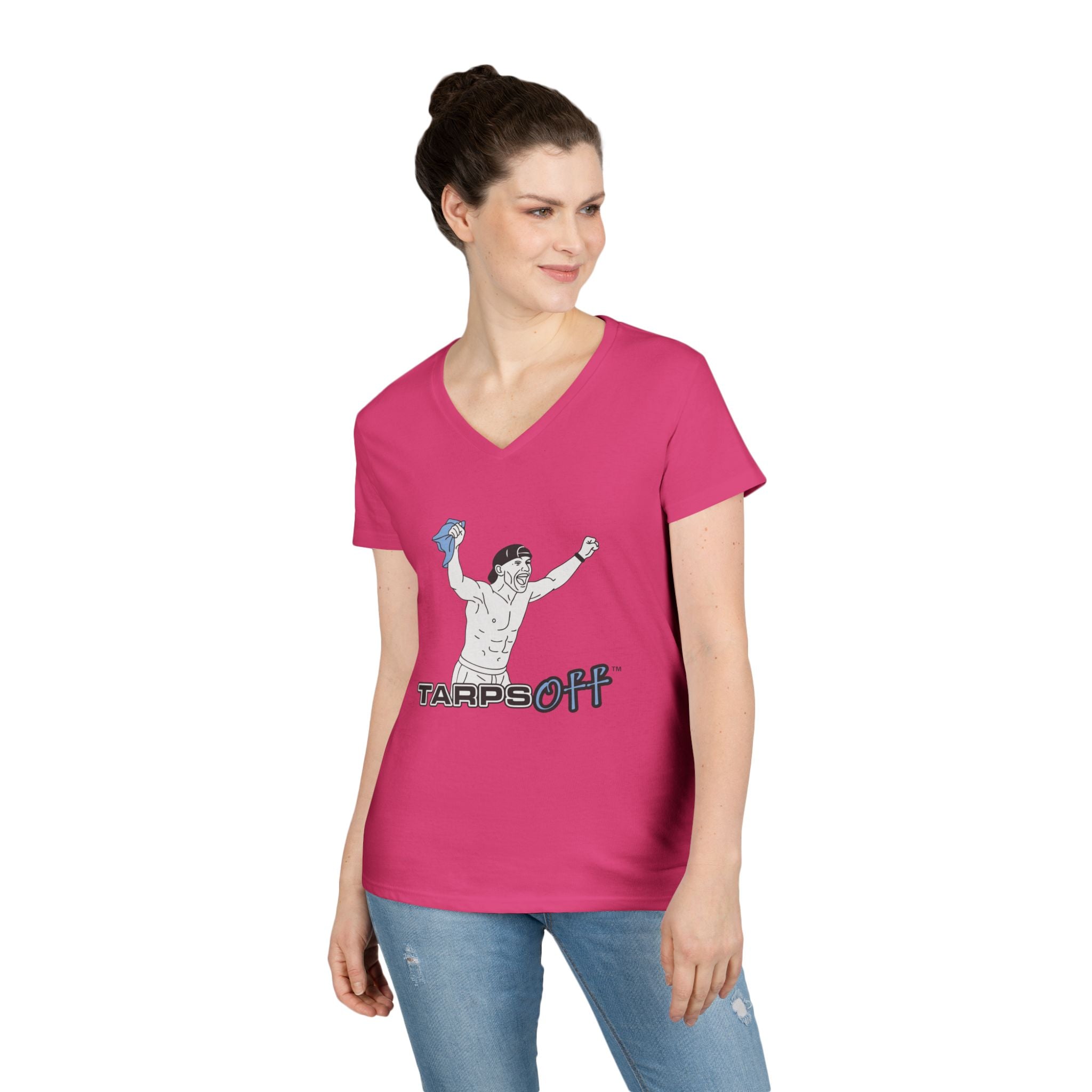 Tarps Off Ladies' V-Neck T-Shirt