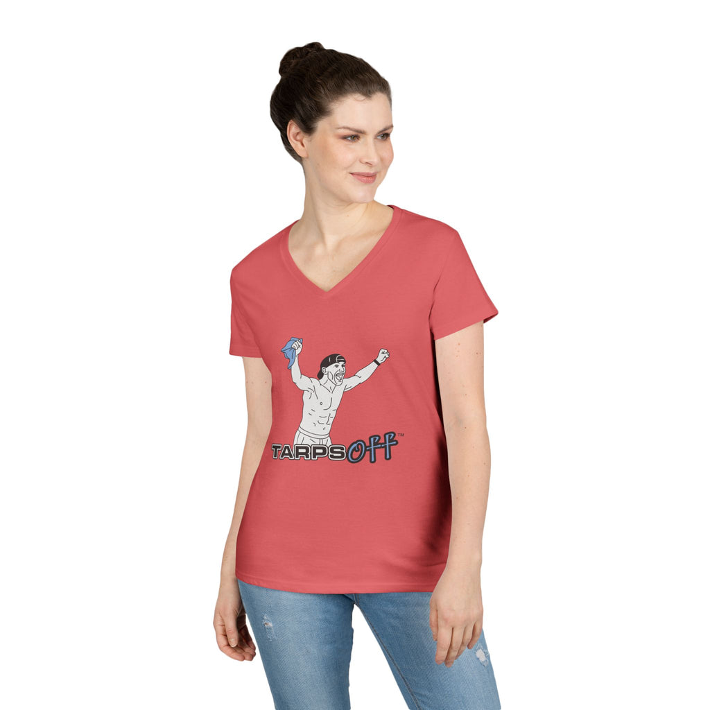 Tarps Off Ladies' V-Neck T-Shirt