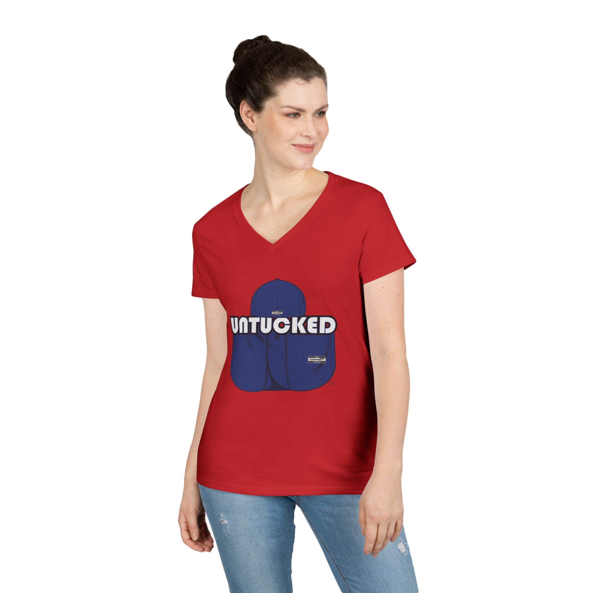 Untucked Ladies' V-Neck T-Shirt