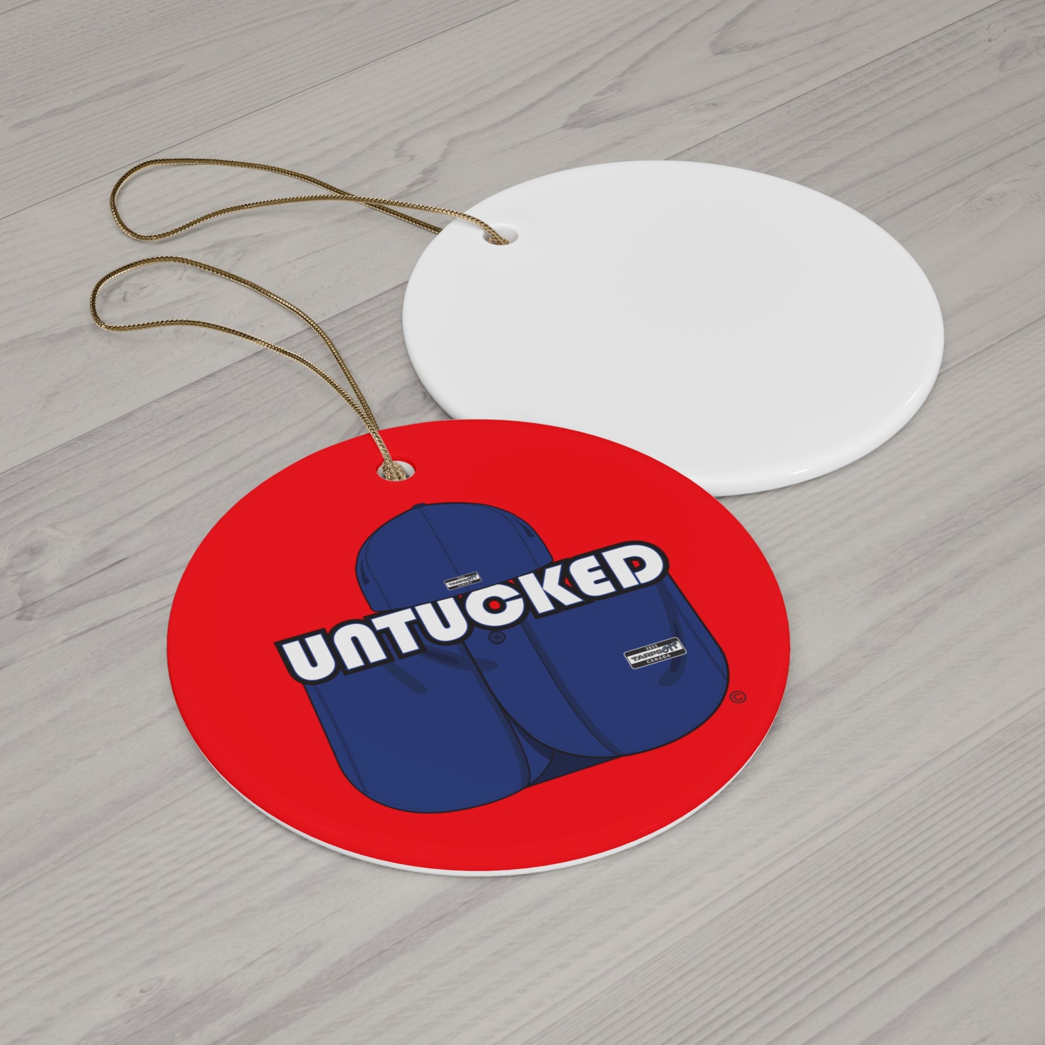 Untucked Ceramic Ornament