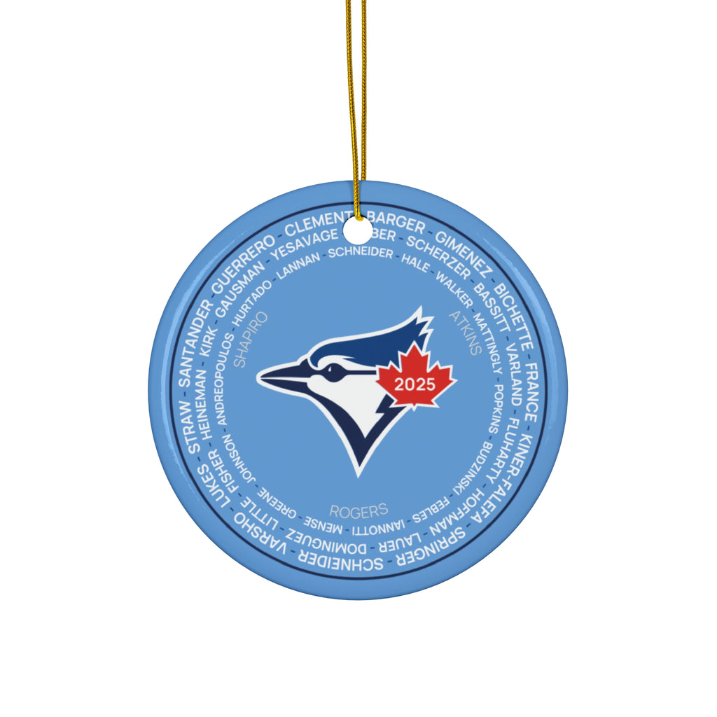 2025 Toronto Blue Jays Post-Season Roster Ornament