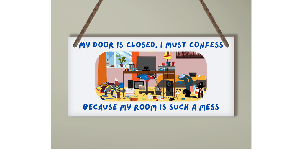 Teen Bedroom Door Wood Sign