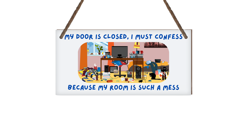 Teen Bedroom Door Wood Sign