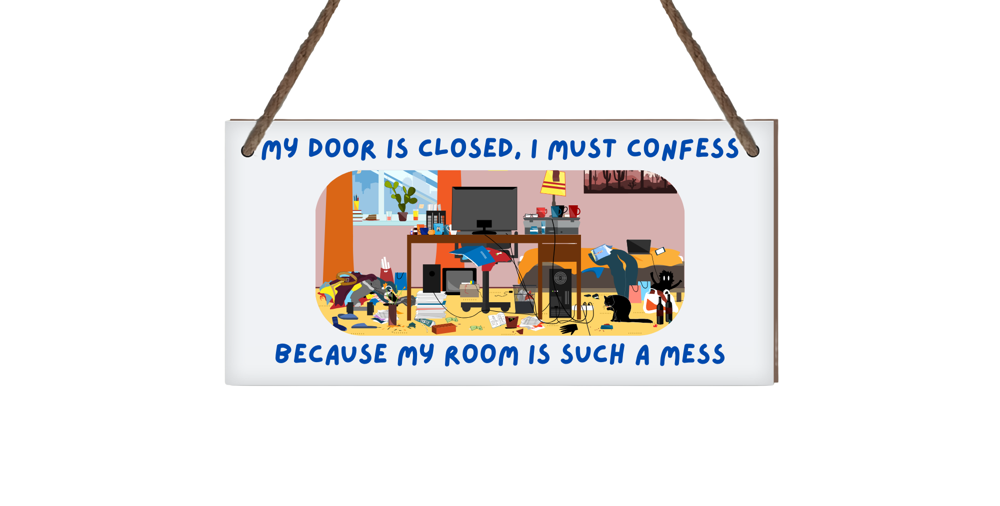 Teen Bedroom Door Wood Sign