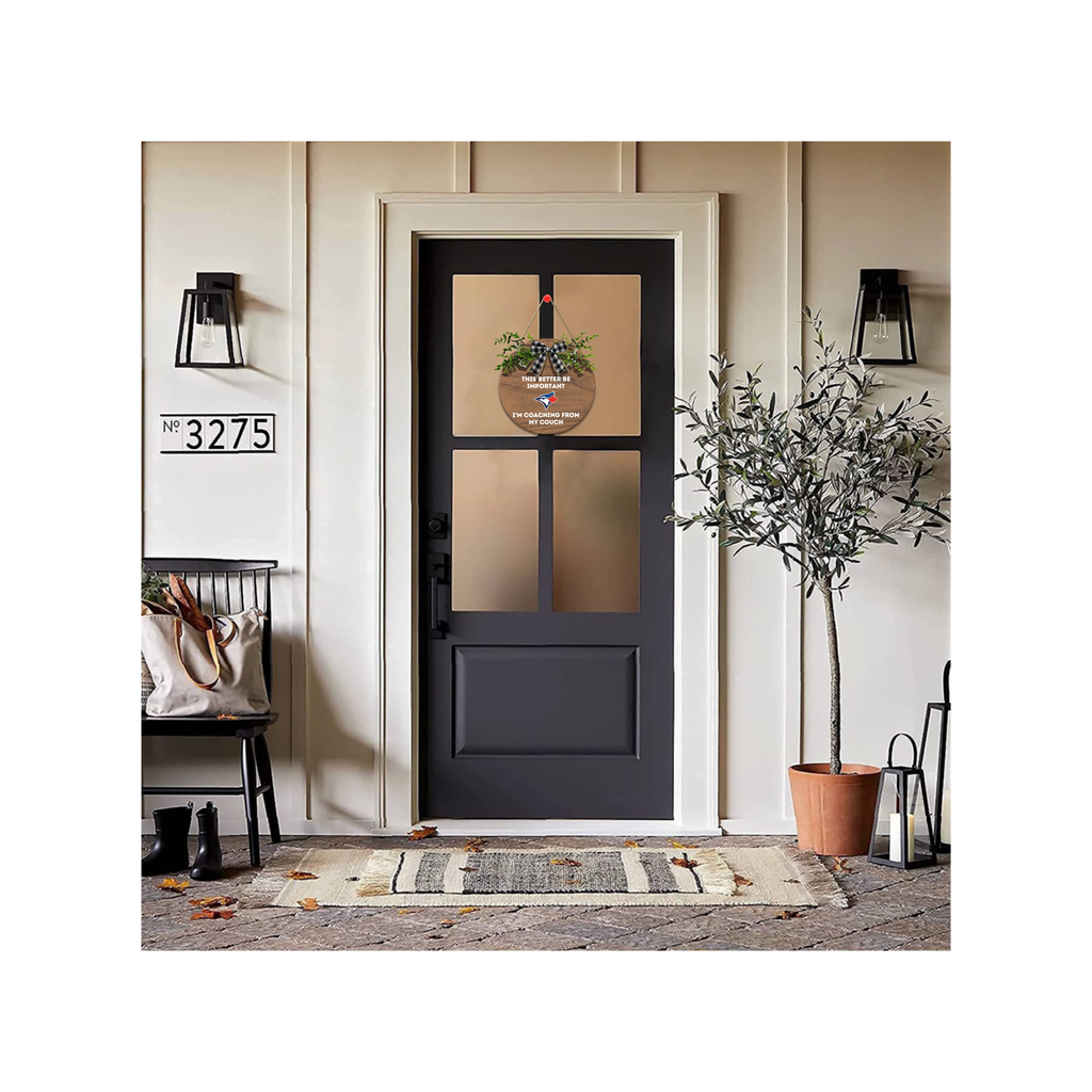 Toronto Blue Jays Wooden Hanging Sign — "This better be important"