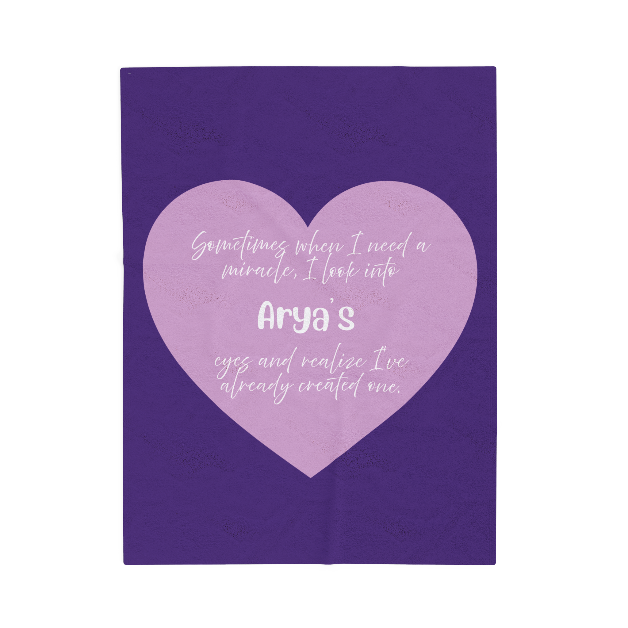 Personalized Miracle Plush Blanket