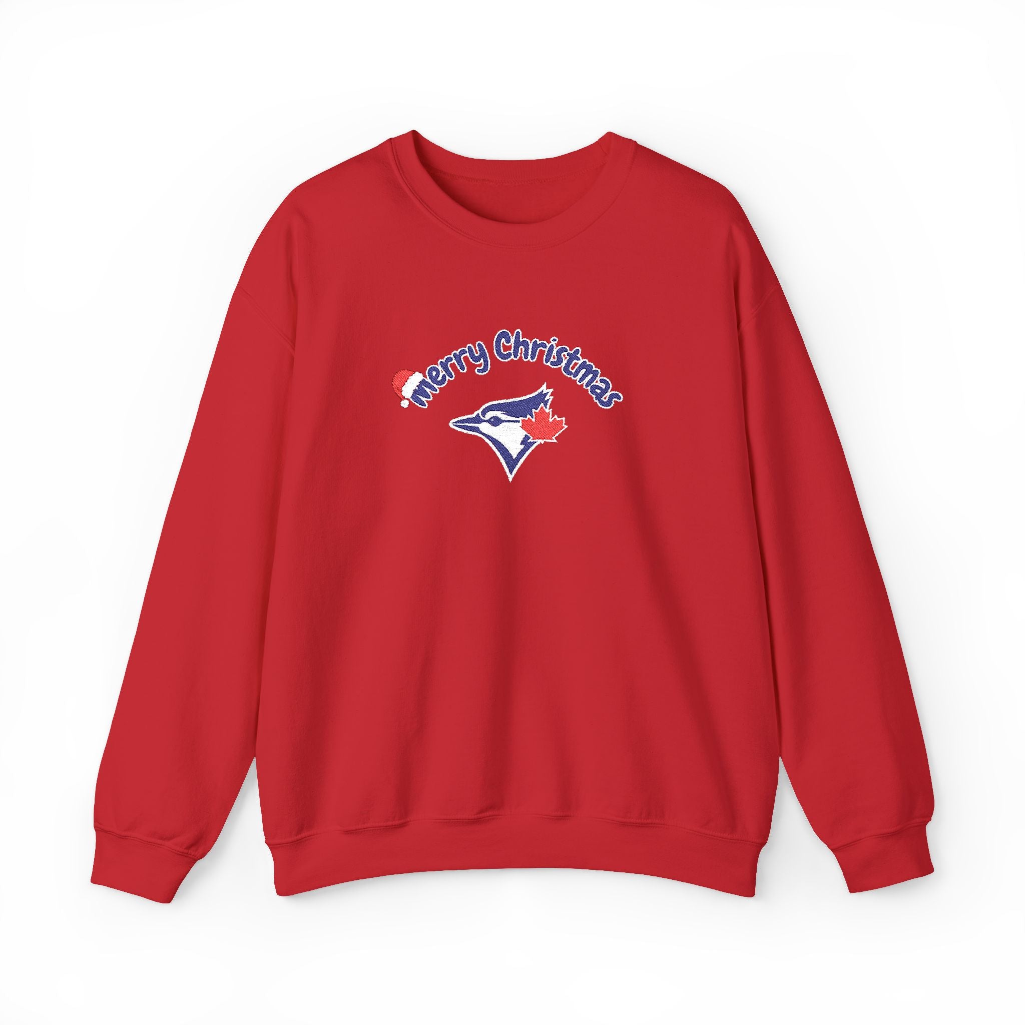 Merry Christmas Blue Jays Embroidered Sweatshirt