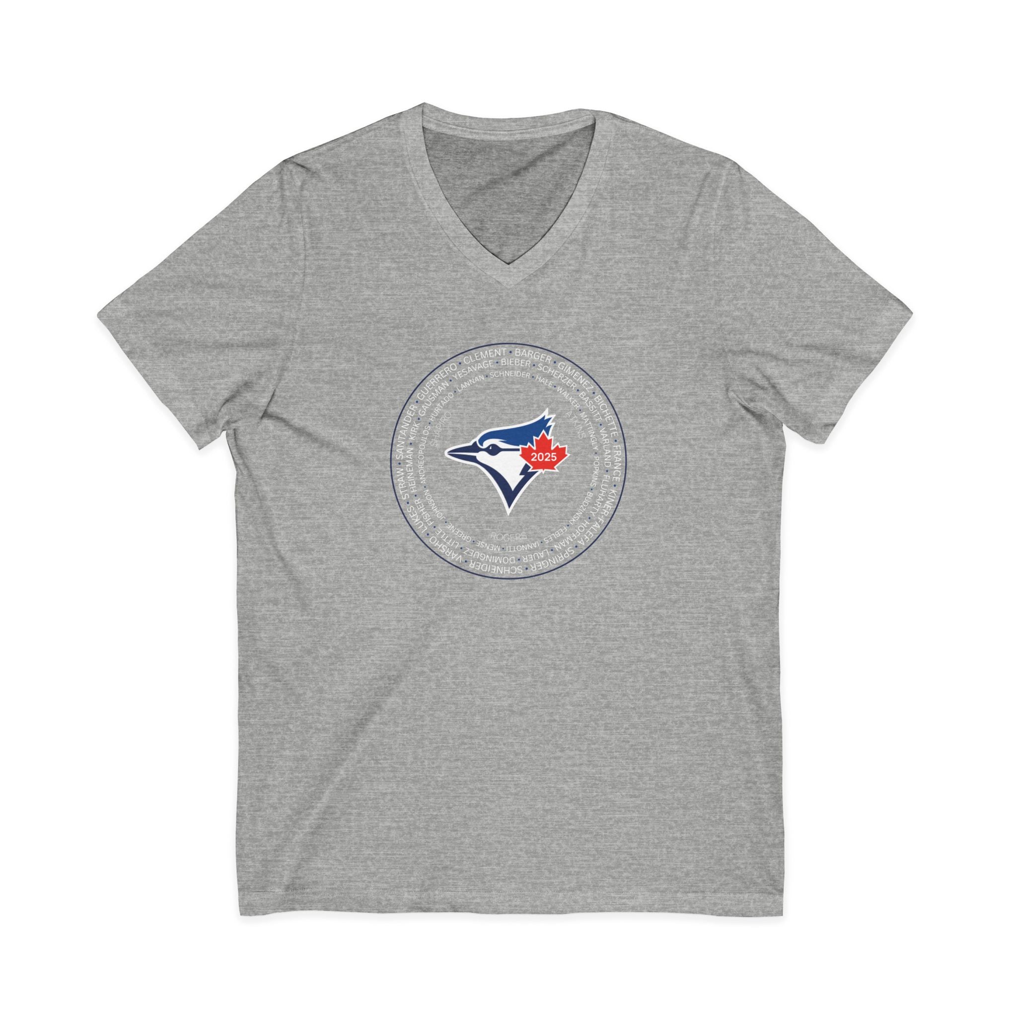 2025 Toronto Blue Jays Post-Season Roster V-Neck T-Shirt