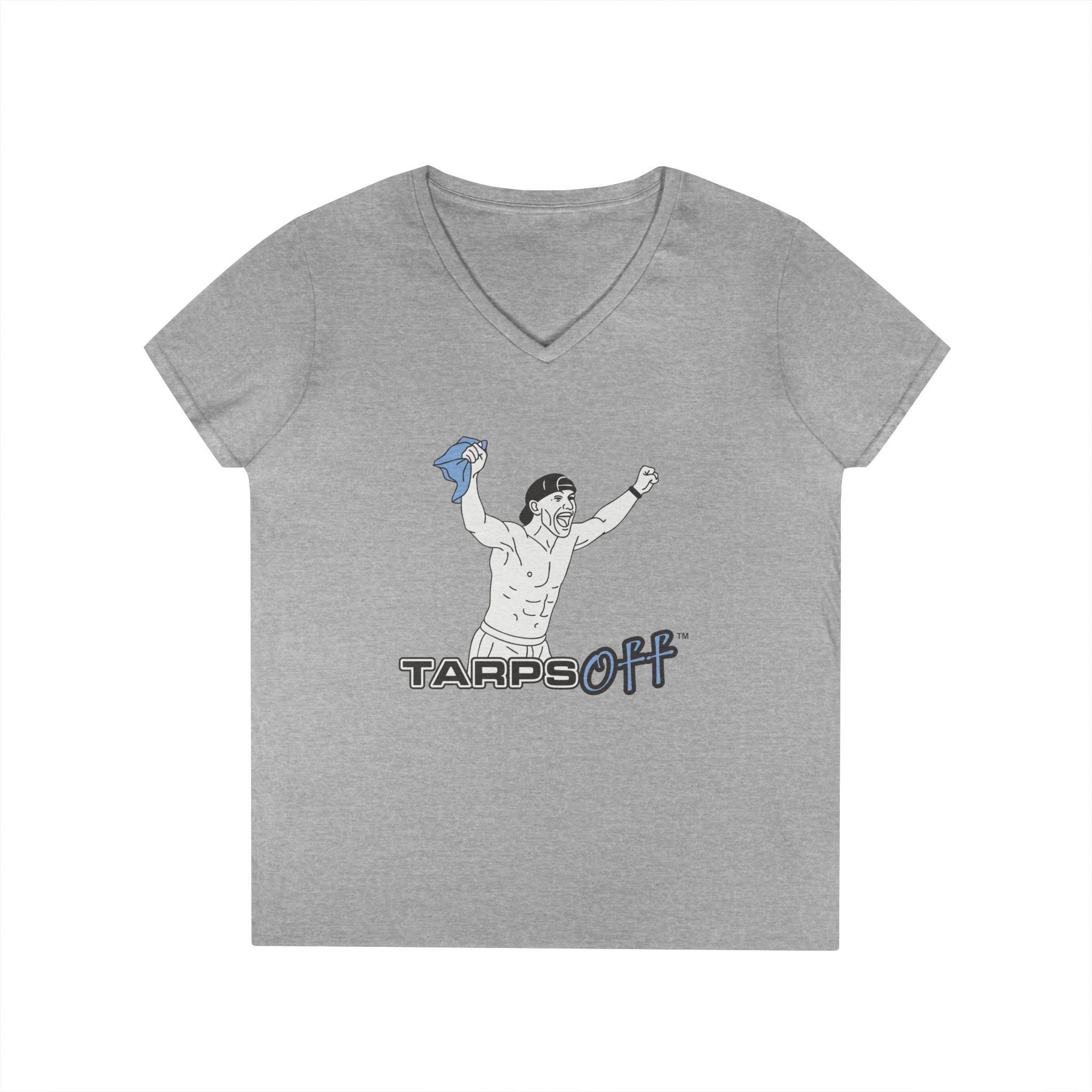 Tarps Off Ladies' V-Neck T-Shirt