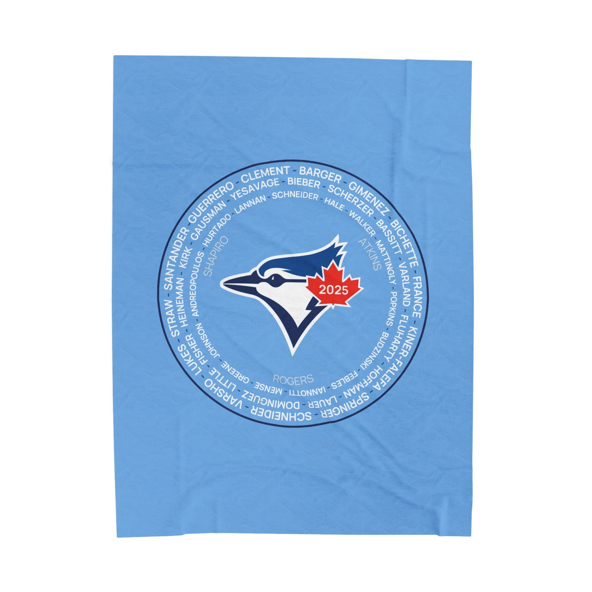 2025 Toronto Blue Jays Post-Season Roster Plush Blanket